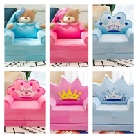 Plüschiges, faltbares Kindersofa-Bett 2-in-1, wandelbare Cartoon-Tasche mit waschbarem Bezug, geeignet für Kinderzimmer und Wohnzimmer