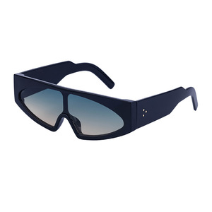 Lunettes de soleil unisexes sur mesure à grande monture, verres PC UV400, style Instagram, mode punk, vente en gros transfrontalière - Product Image 5