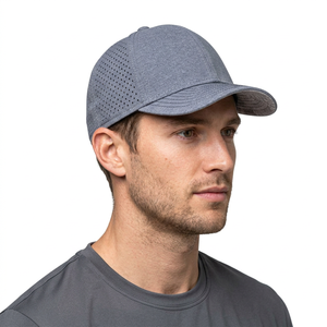 Casquette Trucker 6 Panneaux en Maille Grise Respirante et Ajustable pour Adulte Unisexe – Idéale pour le Voyage et les Activités de Plein Air Printemps-Été - Product Image 5