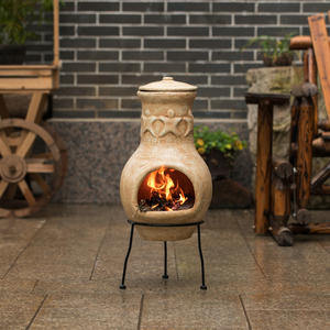 Mexican Clay Chimenea-Cheminée extérieure en <span class=keywords><strong>terre</strong></span> <span class=keywords><strong>cuite</strong></span> faite à la main pour des soirées confortables - Product Image 5