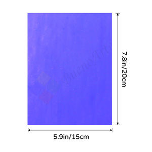 Buenoarte 15x20cm 3mm 厚方形蛋白石彩色玻璃板 - 多种颜色蒂芙尼玻璃马赛克 1 年保修，适合 DIY 艺术作品 - Product Image 2