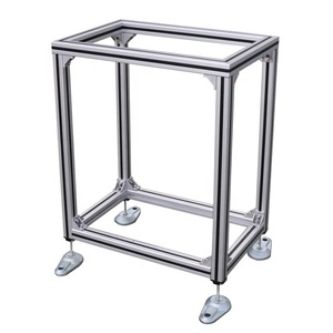 Estante de perfil de aluminio resistente <span class=keywords><strong>industrial</strong></span> personalizado Marco de línea de montaje de aluminio 8080 Estante de gabinete de aluminio - Product Image 3