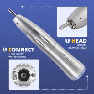 Juego de piezas de mano de fibra óptica LED de baja velocidad <span class=keywords><strong>dental</strong></span> 1:5 anillo rojo 1:4.2 velocidad creciente 1:1 contra ángulo 1:1 Nariz recta - Product Image 2