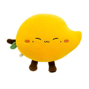 Almohada de Peluche Personalizada con Forma de <span class=keywords><strong>Mango</strong></span>, Suave y Adorable, con Diseño de Expresión Bordada, Decoración para el Hogar y Sofá, Logotipo ODM OEM - Product Image 4