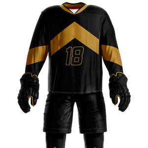 Uniforme de Hockey sobre Hielo Personalizado al por Mayor a Precio Económico, Nuevo Diseño de Alta Calidad, Servicio OEM, 100% Poliéster - Product Image 3