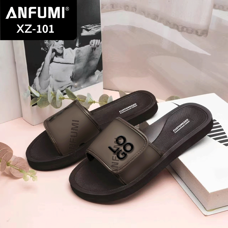 ANFUMI-MiKes, оптовая продажа, модные летние шлепанцы, новые универсальные повседневные Нескользящие тапочки с мягким дном на липучке, на заказ