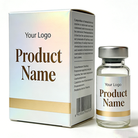 Étiquettes personnalisées pour peptides haut de gamme, flacons de 2 ml/3 ml/5 ml, étiquettes holographiques couleur anti-contrefaçon, service de personnalisation d'étiquettes et de boîtes
