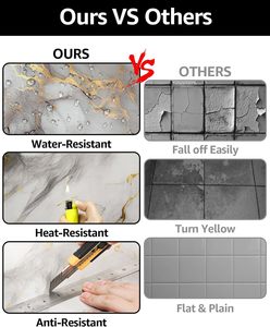 <span class=keywords><strong>Piastrelle</strong></span> da Parete <span class=keywords><strong>in</strong></span> Marmo <span class=keywords><strong>Autoadesive</strong></span> Impermeabili Moderne 30x30cm Pannelli <span class=keywords><strong>in</strong></span> <span class=keywords><strong>PVC</strong></span> Autoadesivi per Ufficio e Soggiorno - Product Image 4