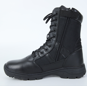 Botas Tácticas de Combate TSA0106 Negras, Resistentes, de 8 y 9 Pulgadas, para Senderismo y Deportes al Aire Libre, con Cierre Lateral y Accesorios - Product Image 3