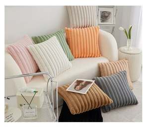 <span class=keywords><strong>Funda</strong></span> de Cojín de <span class=keywords><strong>Pelo</strong></span> de Conejo de Lujo Nórdico, Tejida, Cálida para Invierno, Decoración del Hogar, <span class=keywords><strong>Funda</strong></span> de Almohada, Tamaño Personalizado y Felpa Sólida - Product Image 2