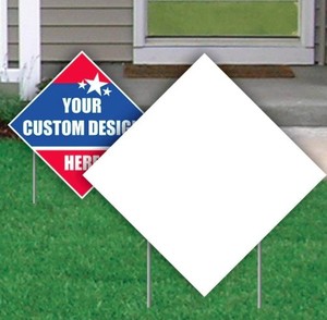 Letrero de Jardín de Plástico con Diseño de Diamante Cuadrilateral, Impermeable, a Todo Color, de Seguridad, para Exteriores, en Oferta - Product Image 4