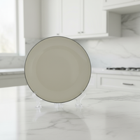 Service de table en grès simple et luxueux, assiettes et bols en céramique crème mouchetée, passe au micro-ondes et au lave-vaisselle, service de petit-déjeuner