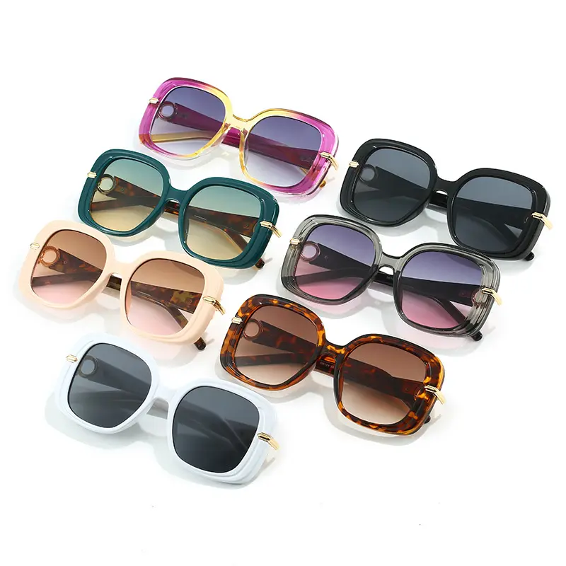 FANXUN M6164 2024 Women's Personalized Large Frame Sunglasses European American Fashion New Cross-Border Wholesale sunglasses