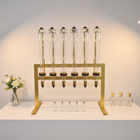 Ensemble de distributeurs de parfum de luxe à 6 bouteilles, présentoir de parfum pour la décoration de magasin