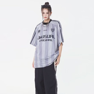 T-<span class=keywords><strong>shirt</strong></span> d'été à manches courtes style américain vintage Y2K, léger et polyvalent, imprimé, coupe oversize - Product Image 3