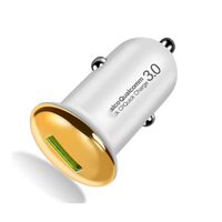 Fabrik-Großhandel QC3.0 18W USB Schnell-Autoladegerät, Hergestellt aus Feuerfestem PC-Material