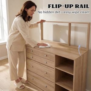 <span class=keywords><strong>Commode</strong></span> bébé en mélaminé avec table à langer amovible, 4 tiroirs en contreplaqué, stock USA, Houston - Product Image 3