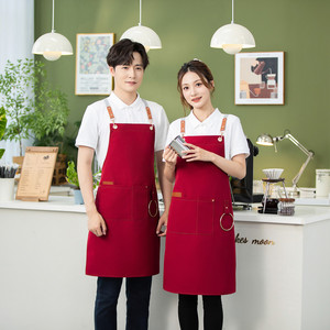 Bán sỉ vải không thấm nước tạp dề chất lượng cao in ấn logo tùy chỉnh unisex vải tạp dề - Product Image 4