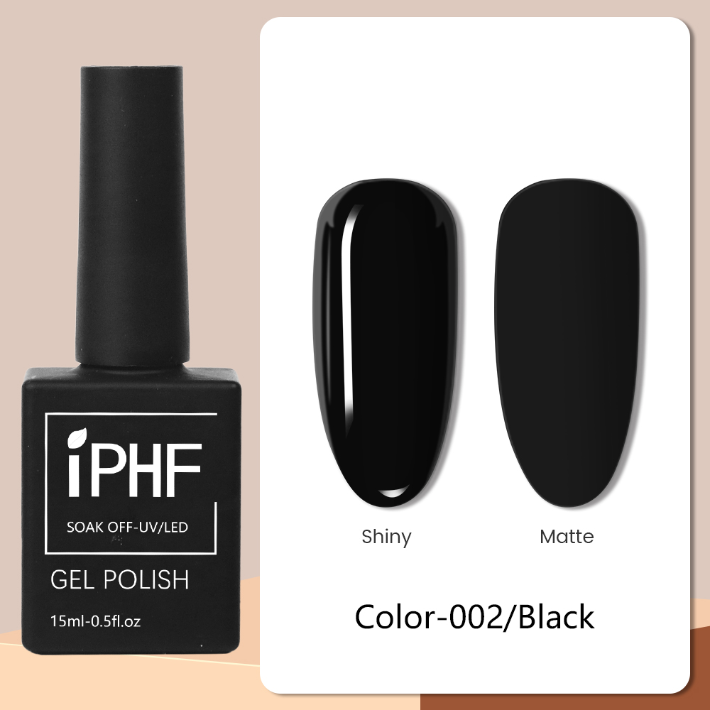 IPHF campione libero smalto Gel nero Private Label smalto Gel Uv Set 60 colori