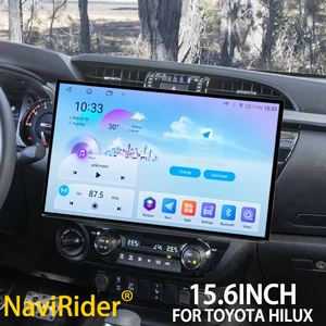วิทยุติดรถยนต์ Carplay ขนาด 15.6 นิ้ว สำหรับ Toyota Hilux ปี 2015 - 2023 ระบบ Android 15 เครื่องเล่นมัลติมีเดีย วิดีโอ GPS นำทาง ชุดเครื่องเสียงติดรถยนต์ 4G - Product Image 1