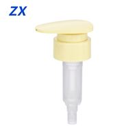 Pompe à lotion industrielle écologique en PP côtelé 24mm 28mm, jetable, à sécurité enfant, antidérapante, pour bouteilles à ouverture facile, pompe à lotion lisse