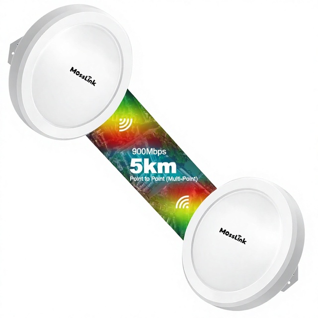 58 GHz 900 Mbps 5 km Wireless Bridge 5G CPE550 China Point-to-Point Outdoor Gigabit Bridge