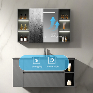 Cabinet Basin Design Bathroom Storage Wash Basin Medicine Cabinet <strong>Under</strong> <strong>Sink</strong> <strong>Vanity</strong> Mirror <strong>Unit</strong> With Lighting Defogging - Product Image 2