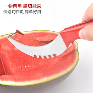 Fabrika satış pembe kırmızı yeşil Bar kulübü restoran mutfak gereçleri paslanmaz çelik meyve karpuz oyma parlatma kesici dilimleme - Product Image 4