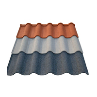 Nuevo tipo Popular Milano Stone recubierto de metal acero teja de zinc material de techado de Tejas