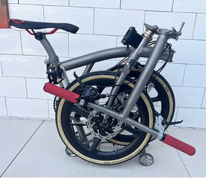 Frein monté à plat de vélo <span class=keywords><strong>pliant</strong></span> en titane, vente en gros, vélo entier - Product Image 1