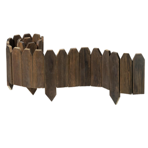 Bordure de jardin en bois, clôture décorative en bois, petits panneaux à piquets pour barrières de parterres de fleurs et clôtures paysagères - Product Image 1