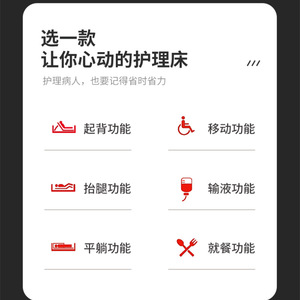 Baoxin Manual Nursing <b>Bed</b> 2000*900*550 Stainless Steel Elder Care Hospital <b>Bed</b> With <b>Backrest</b> And Rocking Design - Product Image 2