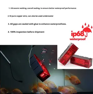 Kit d'éclairage <span class=keywords><strong>de</strong></span> <span class=keywords><strong>remorque</strong></span> <span class=keywords><strong>rectangulaire</strong></span> submersible à profil bas 12V LED rouge nouveau pour bateau <span class=keywords><strong>remorque</strong></span> camion - Product Image 4