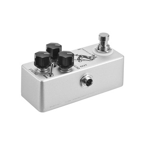 Moskyaudio Mini Pedal de efecto de guitarra eléctrica de un solo bloque portátil Silver Horse Overdrive-Accesorio de instrumentos de cuerda - Product Image 5
