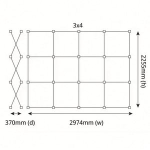 Aluminum <b>Frame</b> Collapsible Fabric Display Stand SEG Advertising Light Box Pop up Backlit Backdrop Exhibition Stand - Product Image 3
