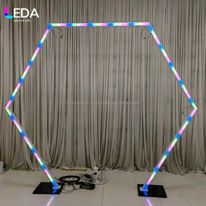 Tunnel d'éclairage LED personnalisé LEDA avec effet de changement de couleur RVB, arche lumineuse LED pour passerelle, scène extérieure, toile de fond de scène, arche pour décoration d'événements - Product Image 2