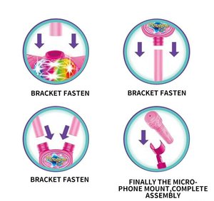 ของเล่นคาราโอเกะสำหรับเด็ก เครื่องดนตรีของเล่น ใช้แบตเตอรี่ กีตาร์ของเล่นพร้อมไมโครโฟนสำหรับร้องเพลง - Product Image 2