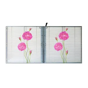 P3.91-7.82 Indoor Full-color LED Curtain Display Stage Background LED Mesh Transparent Video Wall Screen