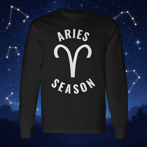 T-shirt à manches longues avec signe du zodiaque saison des Berziers, vêtements d'astrologie et de horoscope - Product Image 3