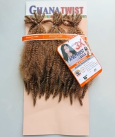 Extensions de cheveux 100% Kanekalon 3X Marley Ghana Twist pré-étirées 16 pouces, effet afro bouclé volumineux, pour tresses au crochet en vrac