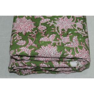 Tela de Algodón Estampada a Mano, Ligera, con Diseño Floral, para Confección de Vestidos para Niñas y Niños - Product Image 3