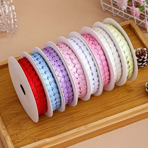 0.8cm Small Dot Polyester Satin <strong>Ribbon</strong> for Wrapping &amp; Clothing Accessories Holiday Decoration Gift Box Handmade DIY - Product Image 1