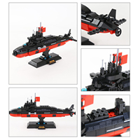 Wange 3519 Navy Type 094 Sous-marin Nucléaire Stratégique, Ensemble de Briques de Construction à Petites Particules, Modèle de Jouet à Assembler