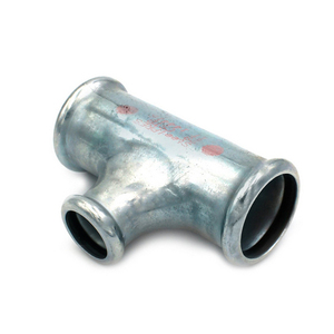 Raccordo a T in acciaio al carbonio a pressione 22 x 15 x 22 per uso idraulico - Product Image 1