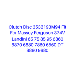 Disque d'embrayage 3532193M94 compatible avec Massey Ferguson 374V <span class=keywords><strong>Landini</strong></span> 65 75 85 <span class=keywords><strong>95</strong></span> 6860 6870 6880 7860 6560 DT 8880 9880 - Product Image 1
