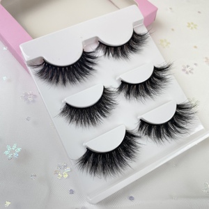 Faux <span class=keywords><strong>cils</strong></span> synthétiques naturels courts en bande, effet vison, 12mm, pour marque privée, vente en gros, avec boîte personnalisée - Product Image 5