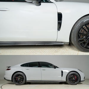 ชุดแต่งสเกิร์ตข้างคาร์บอนไฟเบอร์แบบแห้ง รุ่น 971 สำหรับ Porsche <span class=keywords><strong>Panamera</strong></span> 971.1 971.2 976 พร้อมลิ้นเสริมสปอยเลอร์ ปี 2018 +23 - Product Image 4