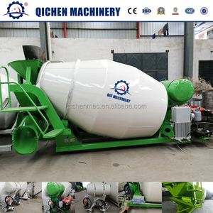 QIC 2m³ Betonmischer-LKW Zementmischfahrzeug Hydrauliksystem 2m³ Selbstladender Mischer-Anhänger mit Trichter - Product Image 6