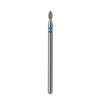 Fraise à ongles professionnelle en diamant 2,1 mm, grain bleu, pour le soin des cuticules
