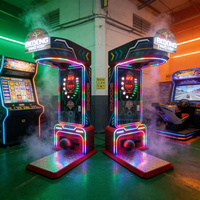 Machine de jeu d'arcade multifonctionnelle LED colorée avec affichage numérique du score, idéale pour les centres de divertissement